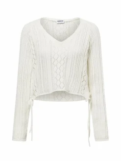 Noisy May Pullover & Strickjacken<Damen Strickpullover - NMLuna ecru uni