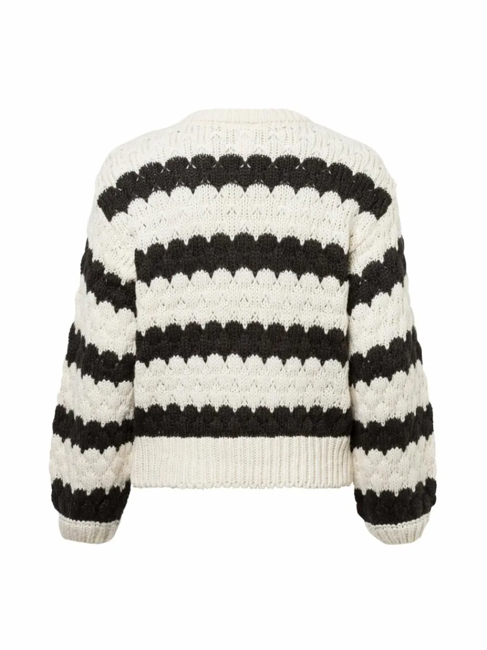 Y.A.S Pullover & Strickjacken<Damen Strickpullover - YASBubba beige schwarz gestreift