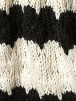 Y.A.S Pullover & Strickjacken<Damen Strickpullover - YASBubba beige schwarz gestreift