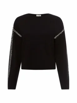 Y.A.S Pullover & Strickjacken<Damen Strickpullover - YASStitcha schwarz uni