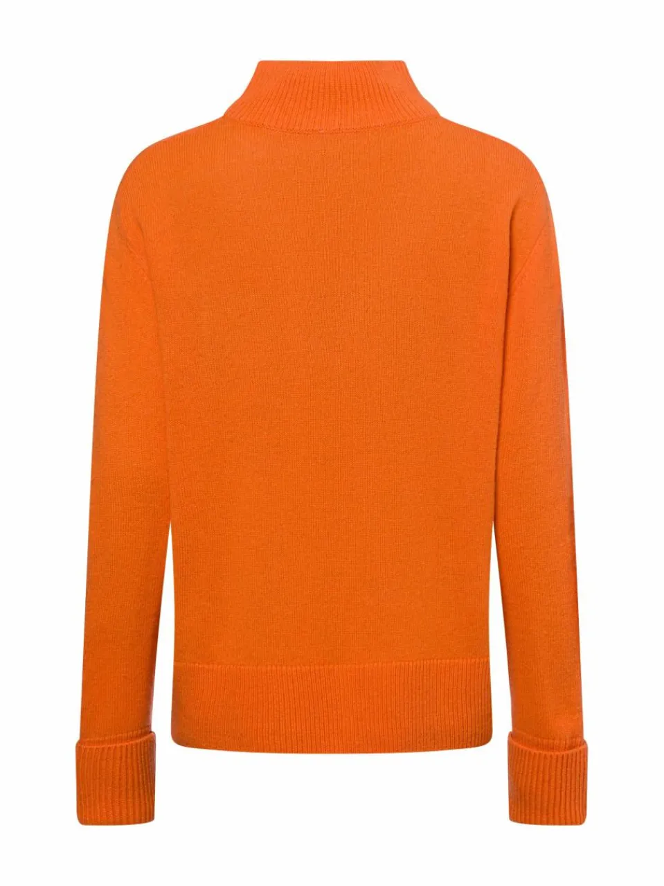 Marie Lund Pullover & Strickjacken<Damen Strickpullover aus Merinowolle orange uni