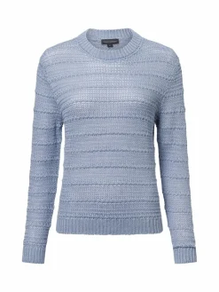 Damen Franco Callegari Pullover & Strickjacken>Damen Strickpullover aus Leinen