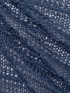 Franco Callegari Pullover & Strickjacken<Damen Strickpullover aus Leinen indigo uni