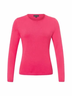 Franco Callegari Pullover & Strickjacken<Damen Strickpullover mit Cashmere-Anteil pink uni