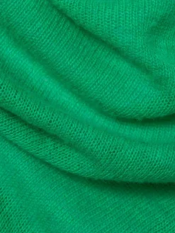 american vintage Pullover & Strickjacken<Damen Strickpullover mit Alpakaanteil - Dum19A grün uni