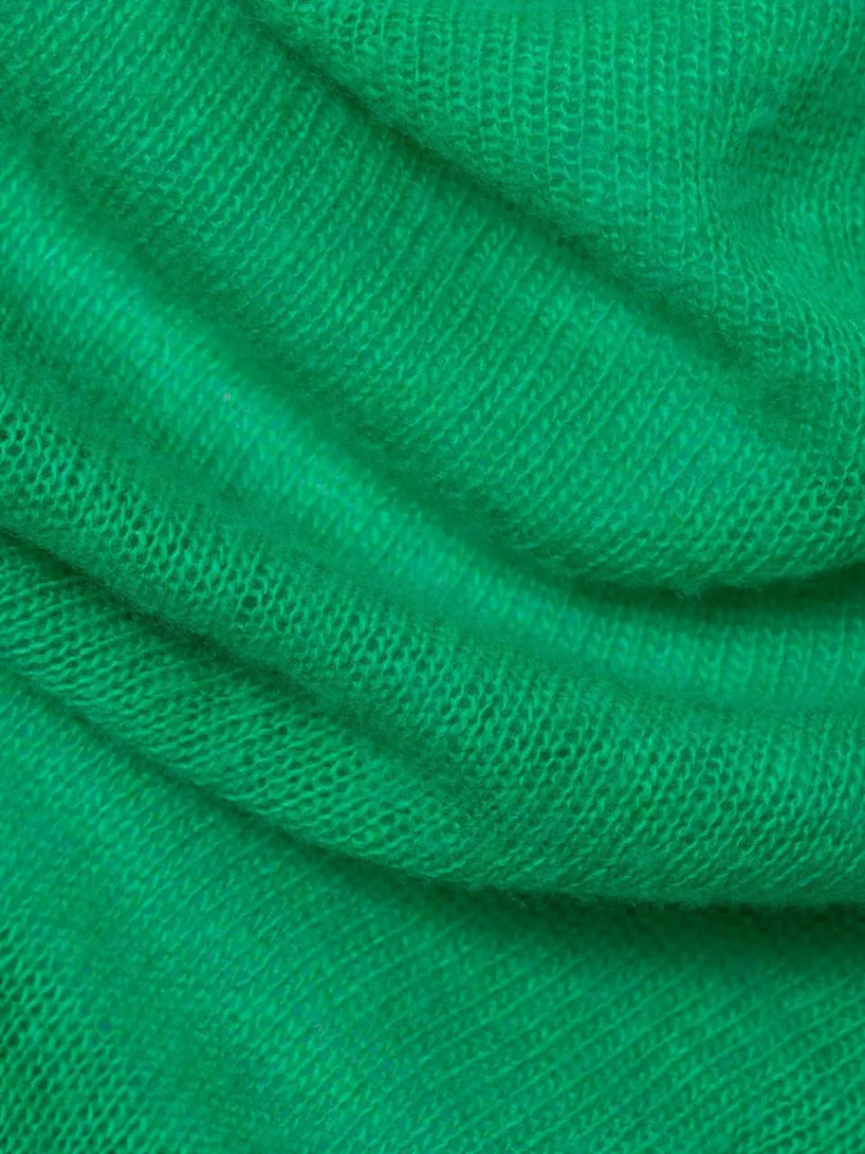 american vintage Pullover & Strickjacken<Damen Strickpullover mit Alpakaanteil - Dum19A grün uni