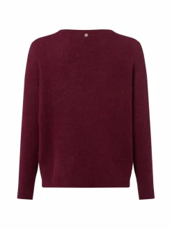 Rich & Royal Pullover & Strickjacken<Damen Strickpullover mit Alpaka-Anteil bordeaux uni