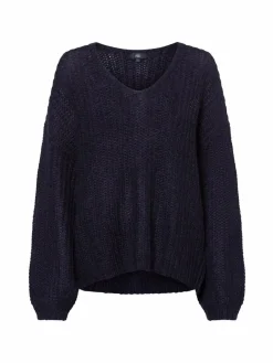 Damen IPURI Pullover & Strickjacken>Damen Strickpullover mit Woll-Mohair-Anteil