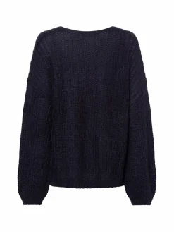 Damen IPURI Pullover & Strickjacken>Damen Strickpullover mit Woll-Mohair-Anteil
