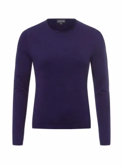 Franco Callegari Pullover & Strickjacken<Damen Strickpullover mit Cashmere-Anteil indigo uni