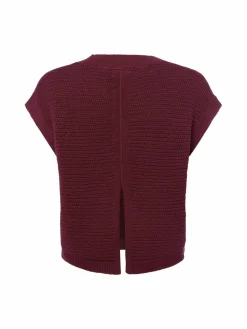 comma casual identity Pullover & Strickjacken<Damen Strickpullunder aubergine uni