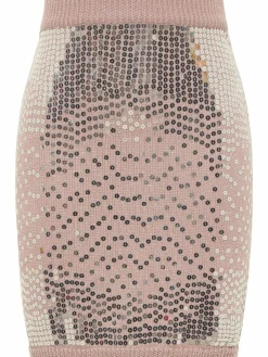 MyMo Röcke<Damen Strickrock lila uni