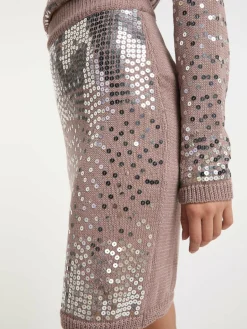 MyMo Röcke<Damen Strickrock lila uni