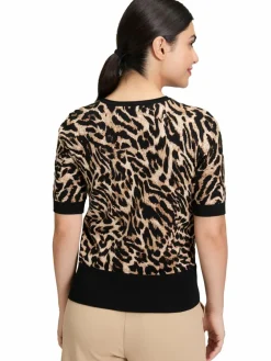 Betty Barclay Shirts & Tops<Damen Strickshirt schwarz braun gemustert