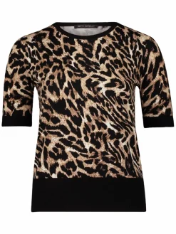 Betty Barclay Shirts & Tops<Damen Strickshirt schwarz braun gemustert