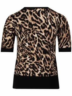 Betty Barclay Shirts & Tops<Damen Strickshirt schwarz braun gemustert