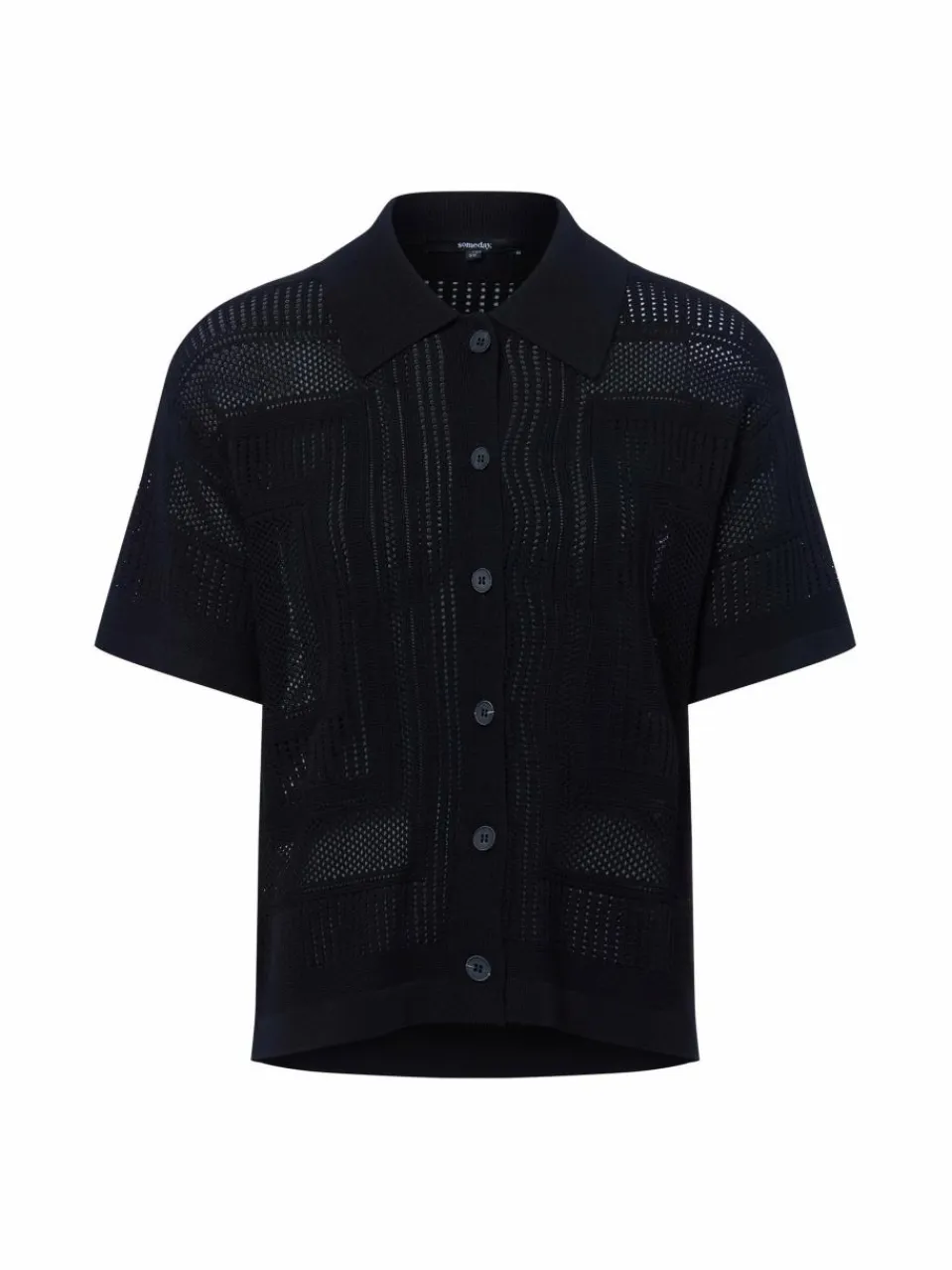 Someday Pullover & Strickjacken<Damen Strickshirt - Tiandra schwarz uni