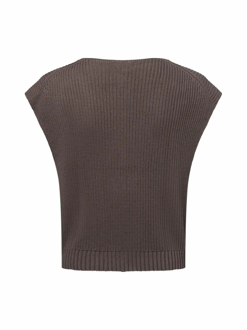 Franco Callegari Pullover & Strickjacken<Damen Strickweste mocca uni