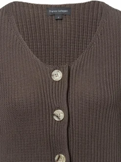 Franco Callegari Pullover & Strickjacken<Damen Strickweste mocca uni