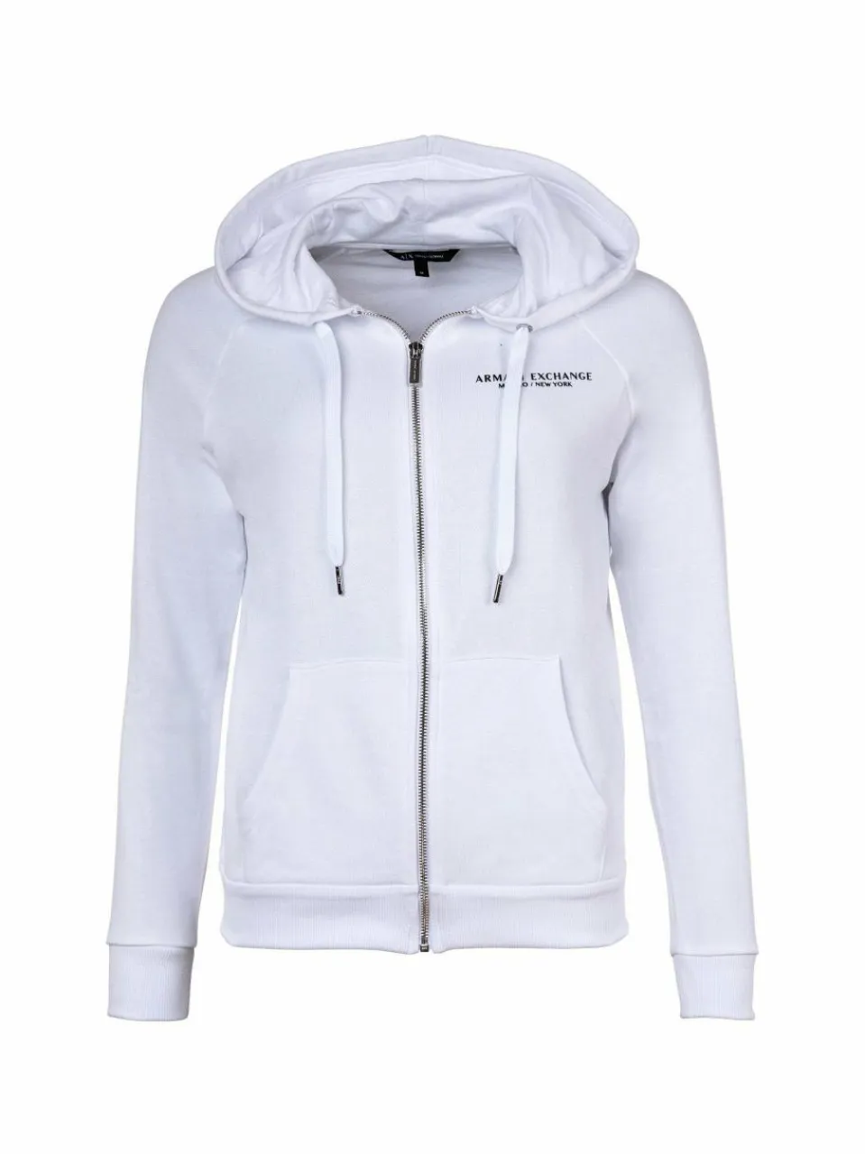 Armani Exchange Sweatshirts & Sweatjacken<Damen Sweatjacke weiß uni