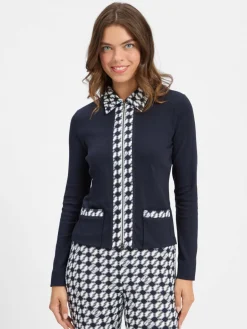 Marc Cain Sports Sweatshirts & Sweatjacken<Damen Sweatjacke marine uni