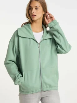 MyMo Sweatshirts & Sweatjacken<Damen Sweatjacke mint uni