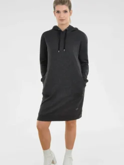 Navigazione Kleider<Damen Sweatkleid schwarz uni