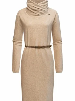 Ragwear Kleider<Damen Sweatkleid - Belita sand uni