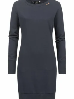 Ragwear Kleider<Damen Sweatkleid - Menita Organic marine uni