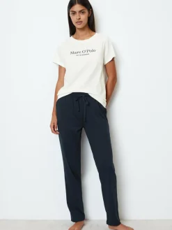 Marc O'Polo Hosen<Damen Sweatpants - Mix & Match Cotton blau uni
