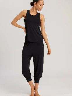 Hanro Hosen<Damen Sweatpants - Yoga schwarz uni