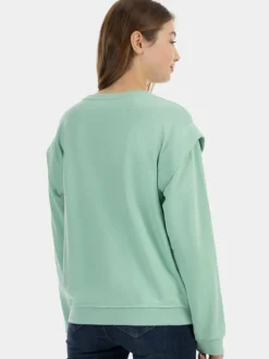 MyMo Sweatshirts & Sweatjacken<Damen Sweatpullover mint uni