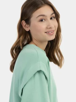 MyMo Sweatshirts & Sweatjacken<Damen Sweatpullover mint uni