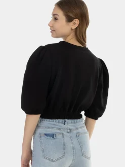 MyMo Sweatshirts & Sweatjacken<Damen Sweatpullover schwarz uni