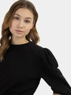 MyMo Sweatshirts & Sweatjacken<Damen Sweatpullover schwarz uni