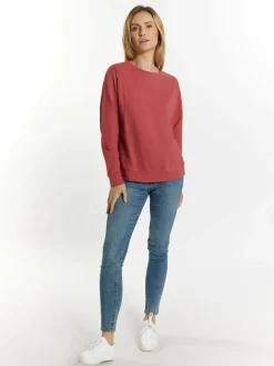 Usha Sweatshirts & Sweatjacken<Damen Sweatshirt rot uni