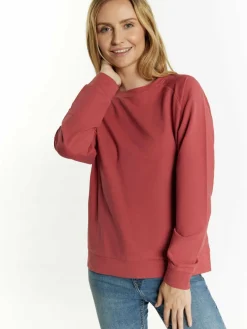 Usha Sweatshirts & Sweatjacken<Damen Sweatshirt rot uni