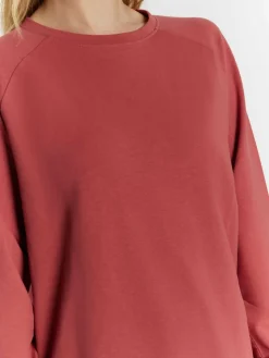 Usha Sweatshirts & Sweatjacken<Damen Sweatshirt rot uni
