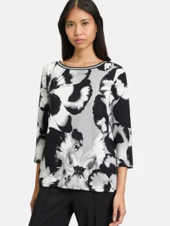 Betty Barclay Sweatshirts & Sweatjacken<Damen Sweatshirt schwarz mehrfarbig gemustert