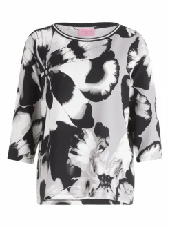 Betty Barclay Sweatshirts & Sweatjacken<Damen Sweatshirt schwarz mehrfarbig gemustert