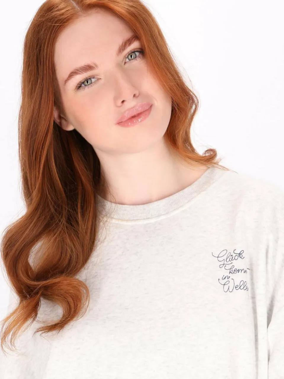 Dreimaster Sweatshirts & Sweatjacken<Damen Sweatshirt weiß uni