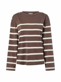 Tommy Hilfiger Sweatshirts & Sweatjacken<Damen Sweatshirt schoko ecru gestreift