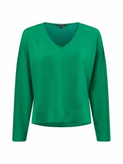 comma Sweatshirts & Sweatjacken<Damen Sweatshirt grün uni