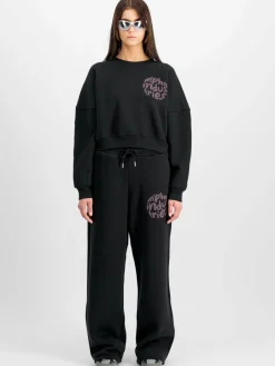 Alpha Industries Sweatshirts & Sweatjacken<Damen Sweatshirt schwarz bedruckt