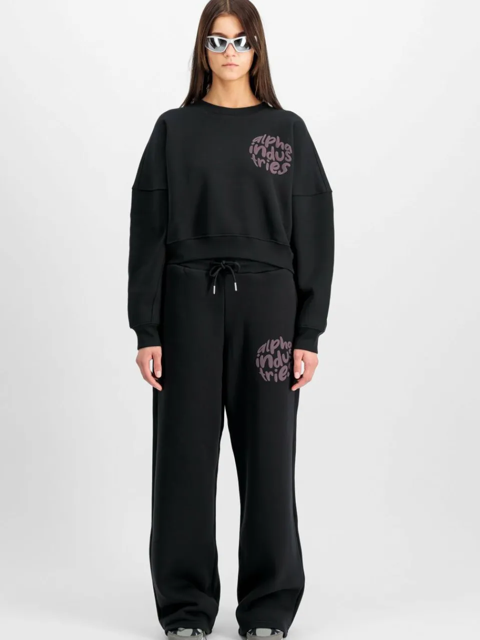 Alpha Industries Sweatshirts & Sweatjacken<Damen Sweatshirt schwarz bedruckt