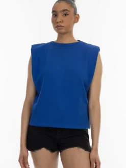 MyMo Sweatshirts & Sweatjacken<Damen Sweatshirt blau uni