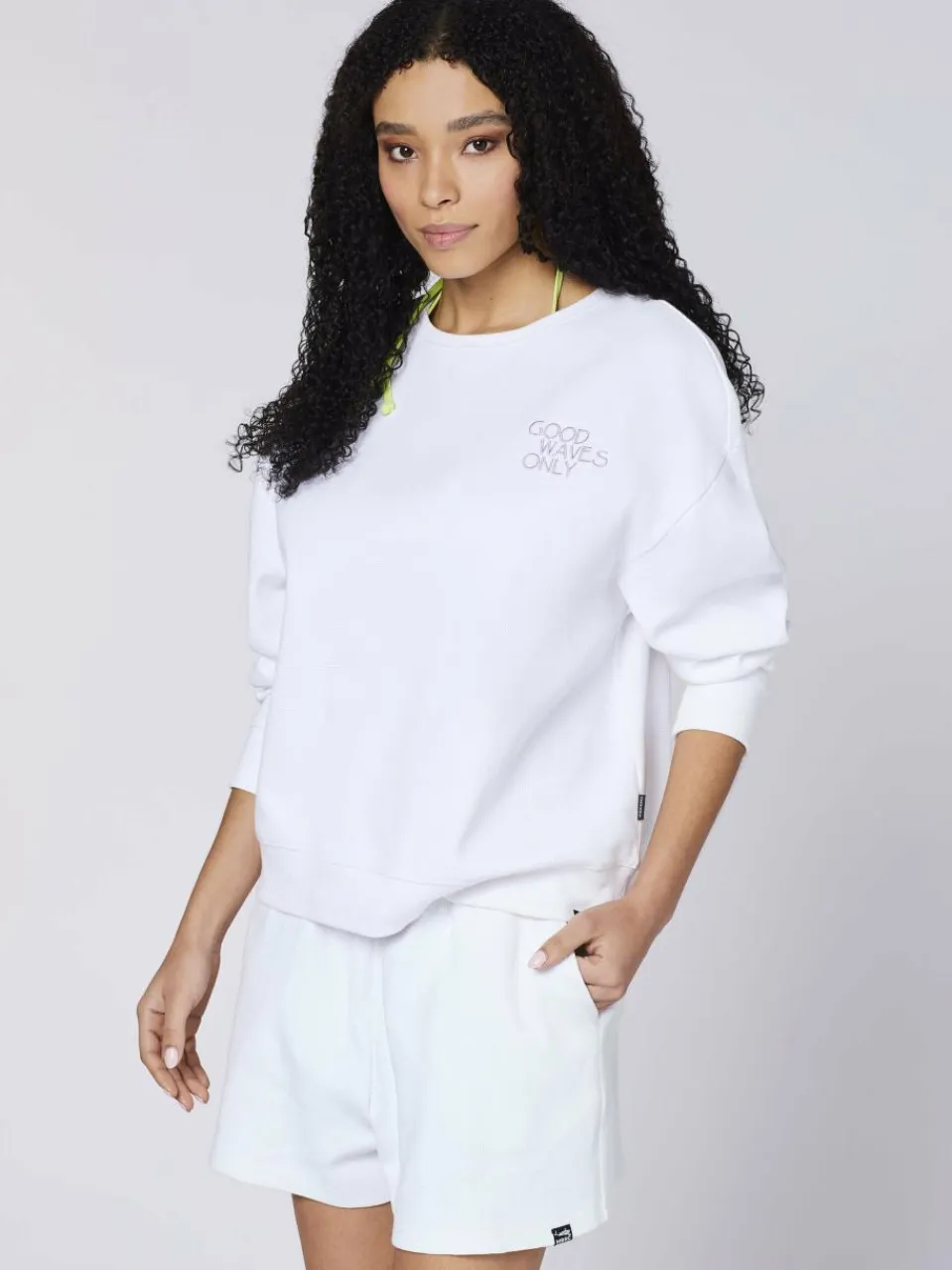 Chiemsee Sweatshirts & Sweatjacken<Damen Sweatshirt weiß uni