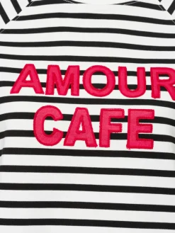 More & More Sweatshirts & Sweatjacken<Damen Sweatshirt weiß schwarz gestreift