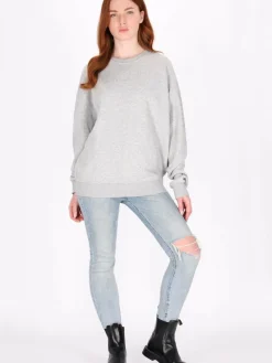 Dreimaster Sweatshirts & Sweatjacken<Damen Sweatshirt grau uni