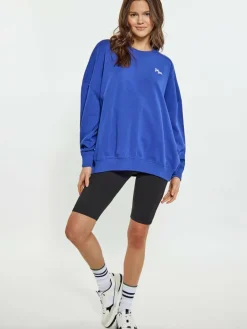 MyMo Sweatshirts & Sweatjacken<Damen Sweatshirt blau uni